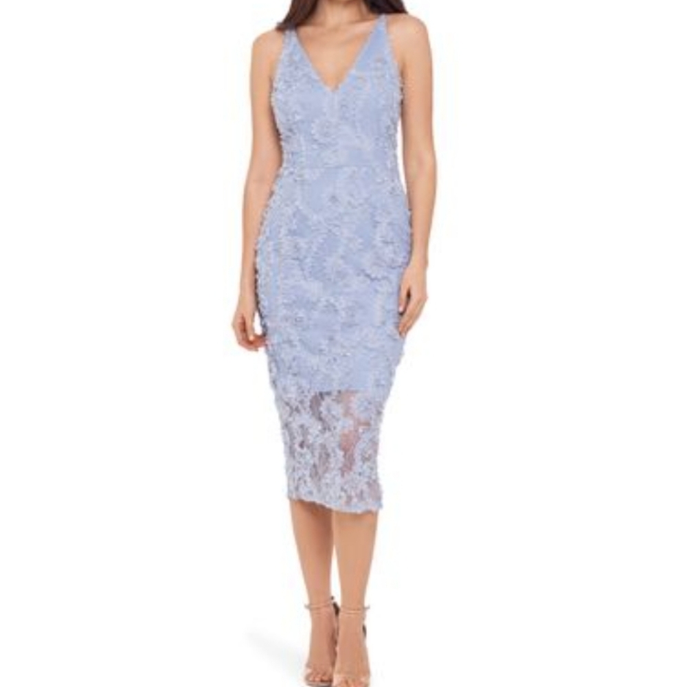 3D Floral Cocktail Dress XSCAPE